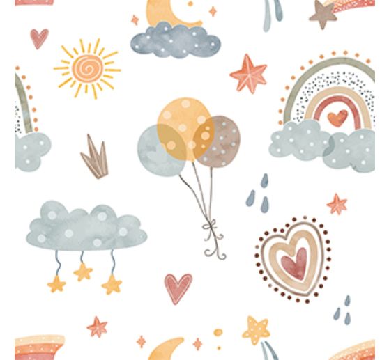 Katoenen stof "Dreamland"