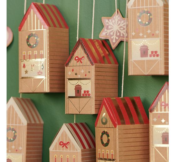 Advent calendar craft kit "Christmas market"