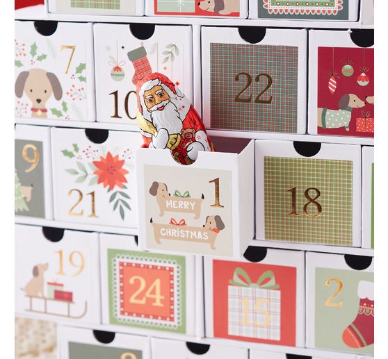 Sticker adventsnummers "Woofy Christmas"