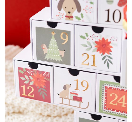 Sticker adventsnummers "Woofy Christmas"