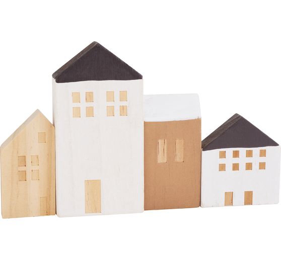 Row of wooden houses