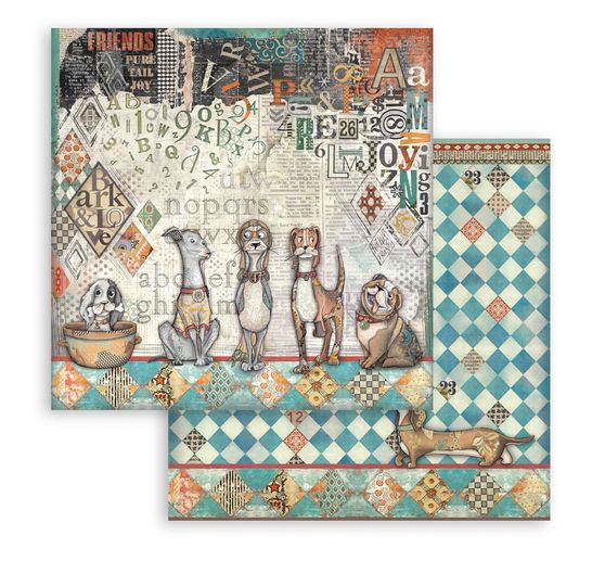 Scrapbook blok "Furry Friends"