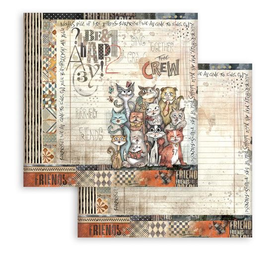 Scrapbook blok "Furry Friends"