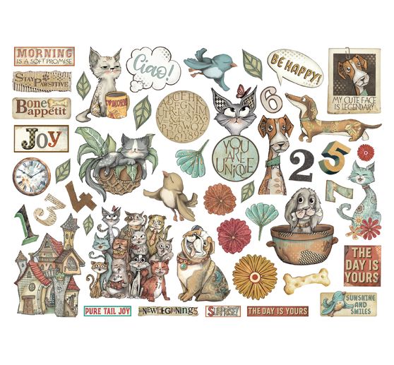 Punching motifs "Furry Friends"