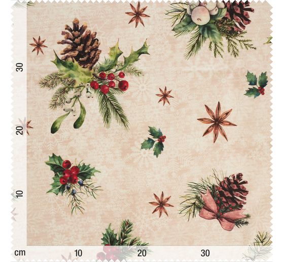 Katoenen stof "Xmas", acryl gecoat