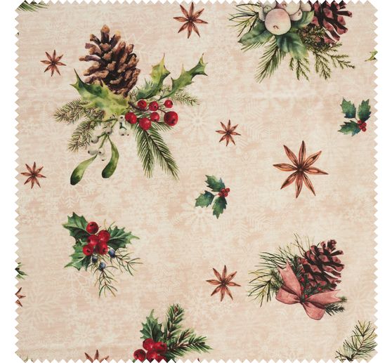 Katoenen stof "Xmas", acryl gecoat