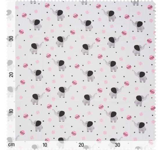 Cotton fabric "Elephant Lilo"