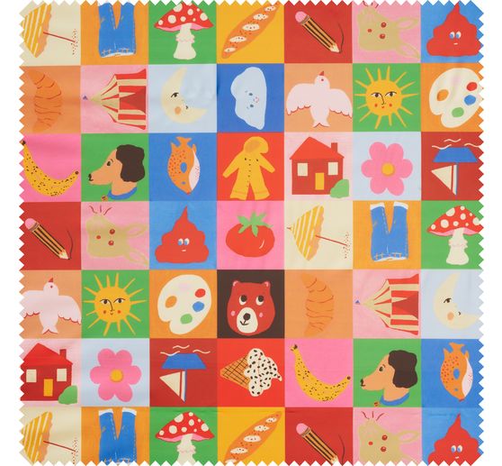 Polyester stof "Funny" PU gecoat