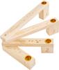 Wooden Advent candle holder, fanned