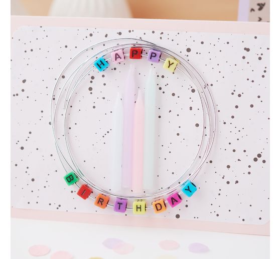 VBS Dubbele kaarten met enveloppen "Pastelkleuren", 50 stuks