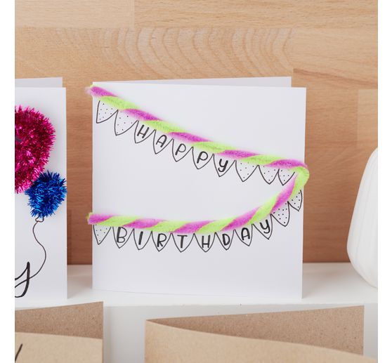 VBS Chenilledraad "Gestreept"