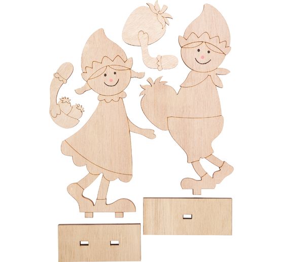 VBS Wooden building kits "Strawberry children", set of 2