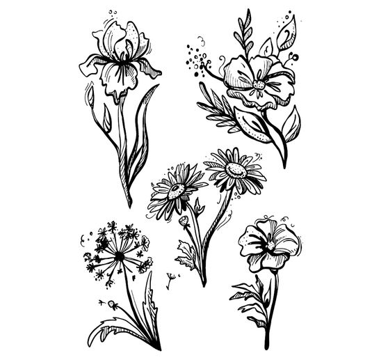 VBS Silicone stamp "Flowers"