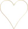 Metal ring "Heart", Golden