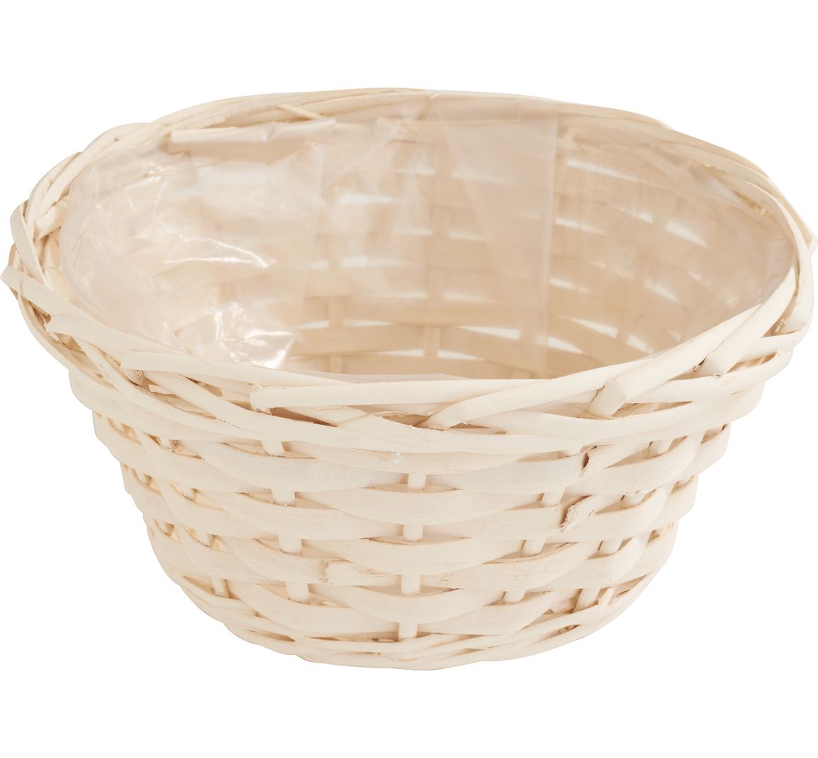 Rieten mand, crème
