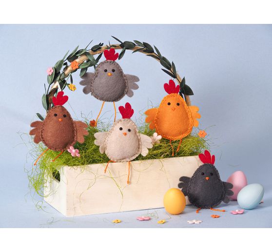 Felting set "Chickens"