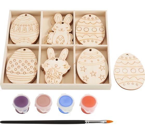 VBS Houten motieven "Pasen" met verf en penseel
