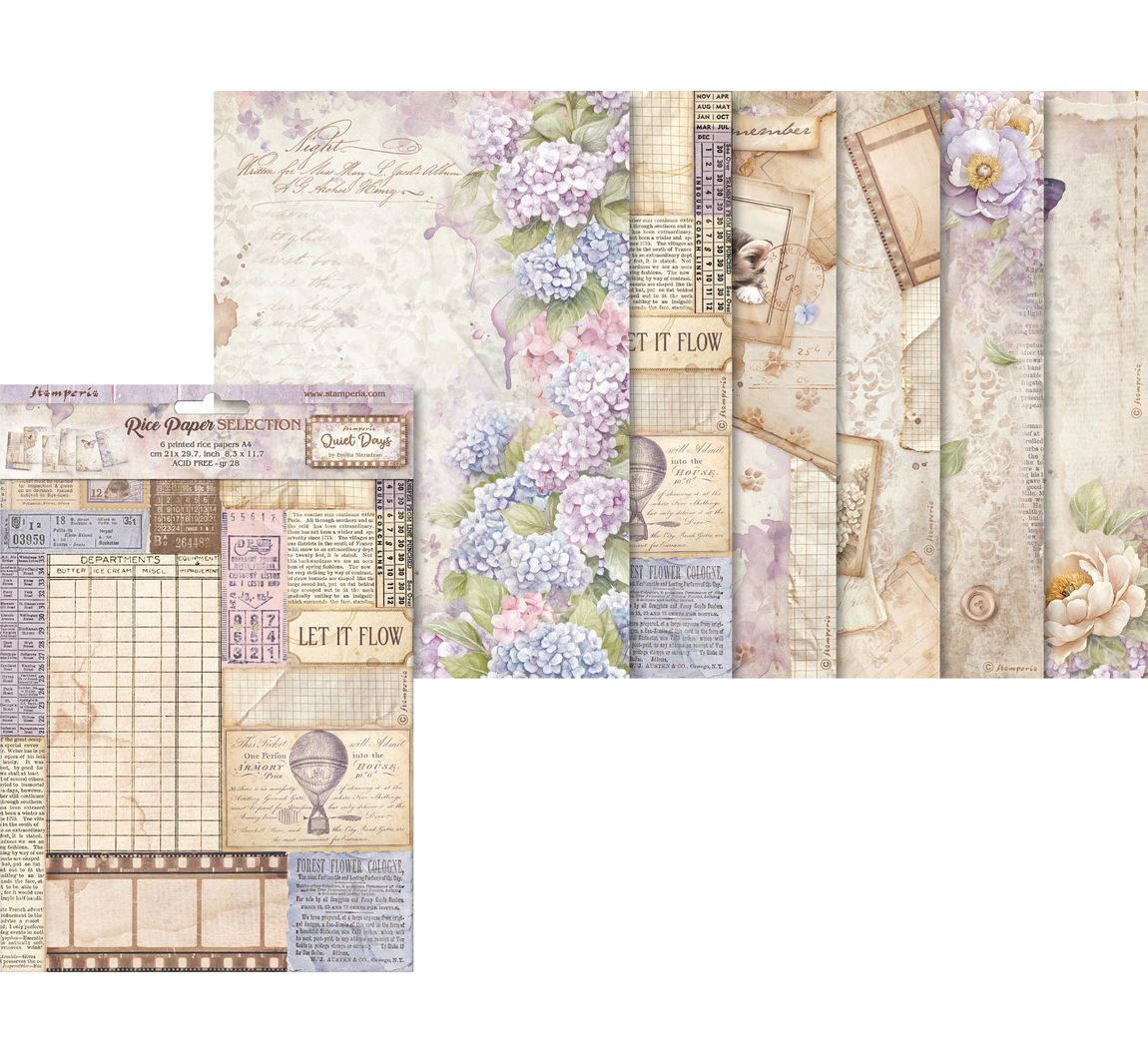 Motief strozijde assortiment "Quiet Days"