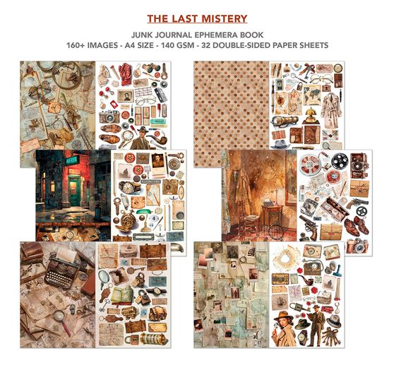 Junk Journal & Ephemera Book "The Last Mystery"