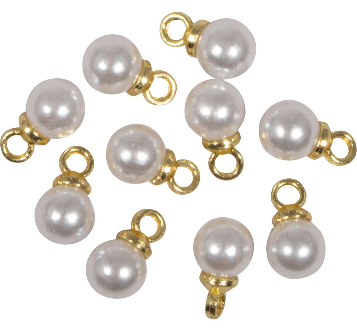 Mini decoratieve hanger "Parel", goud