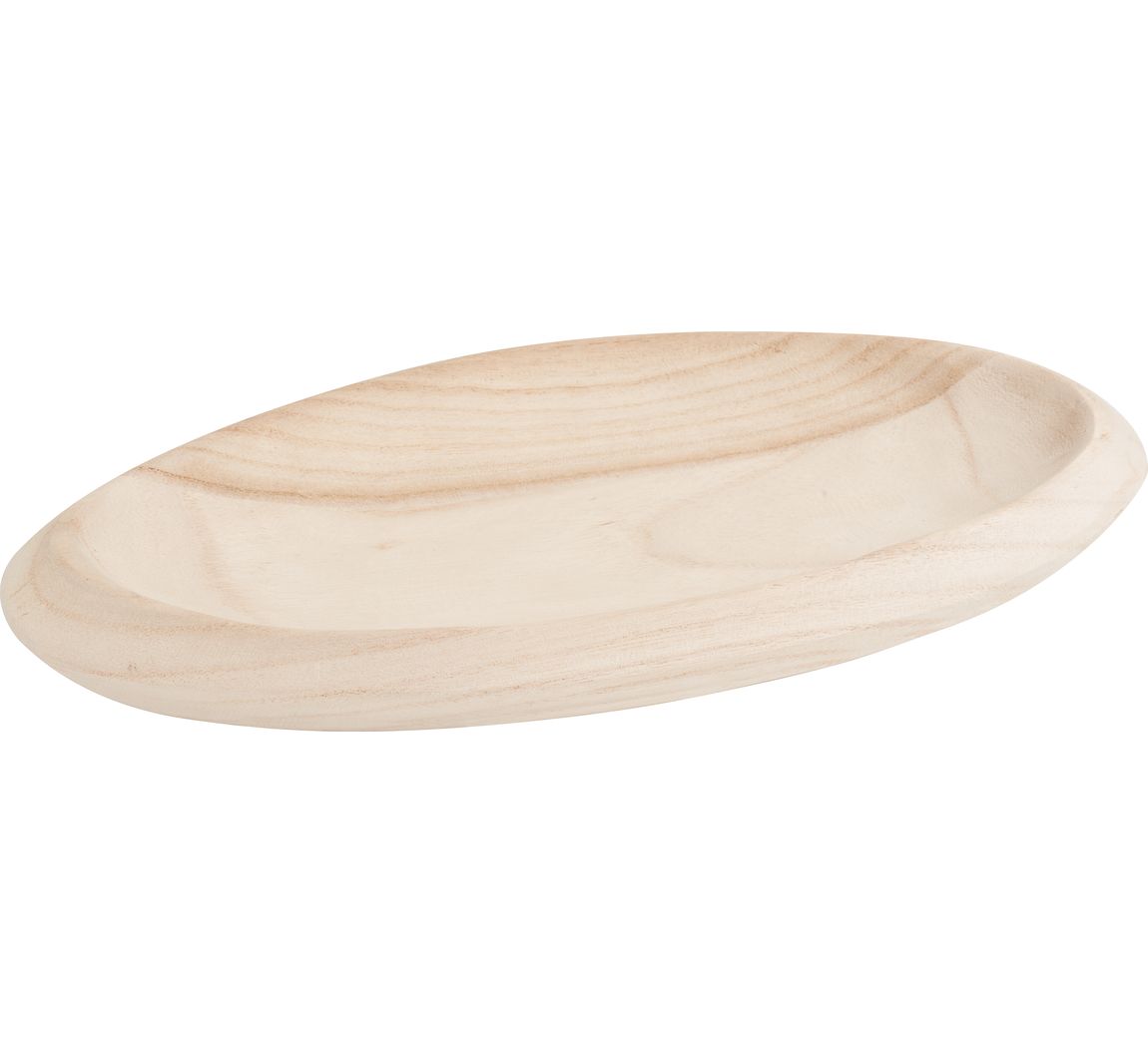 Houten dienblad "ovaal"
