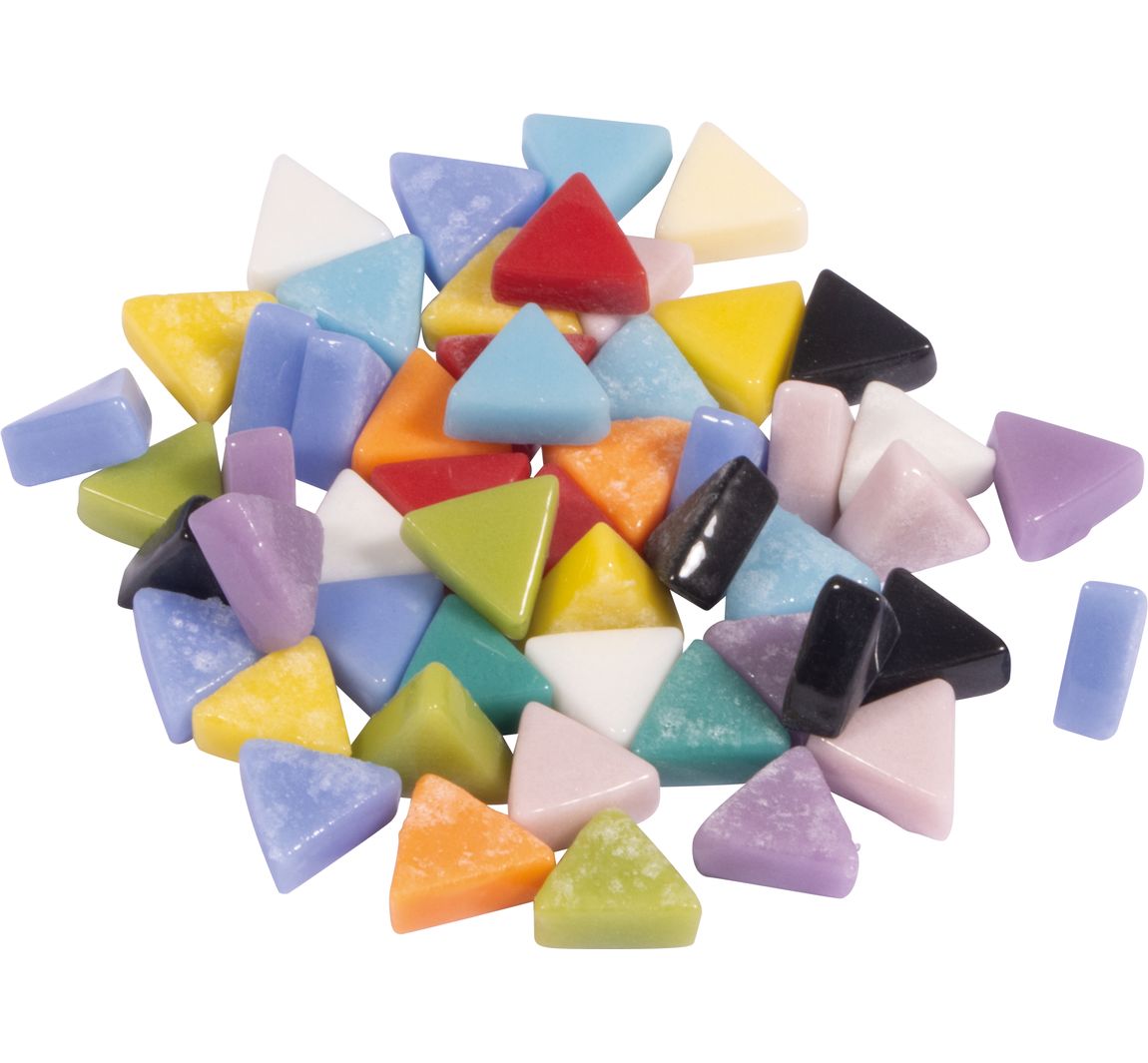 Glasmozaïek "Triangle", bonte mix