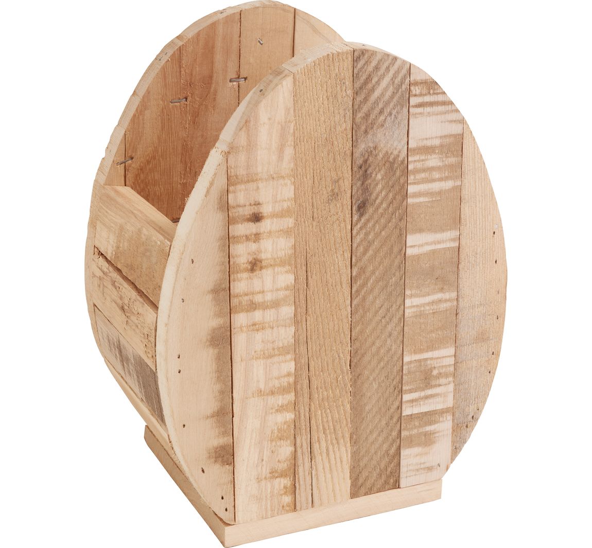 Houten bloempot "Ei"