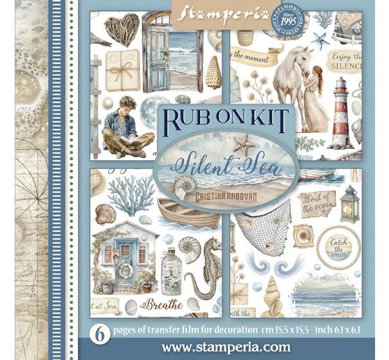 Rub On assortment "Silent Sea"