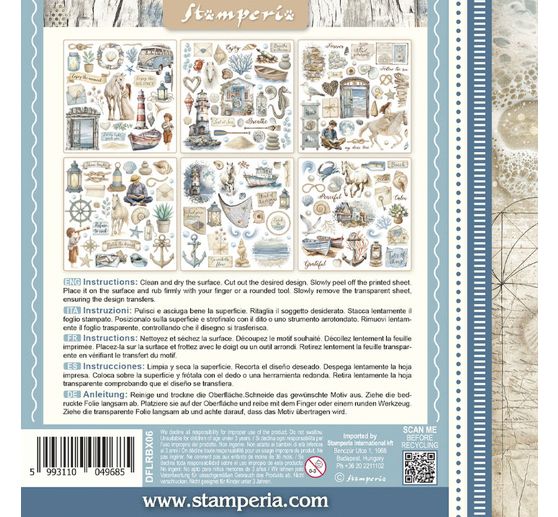 Rub On assortment "Silent Sea"