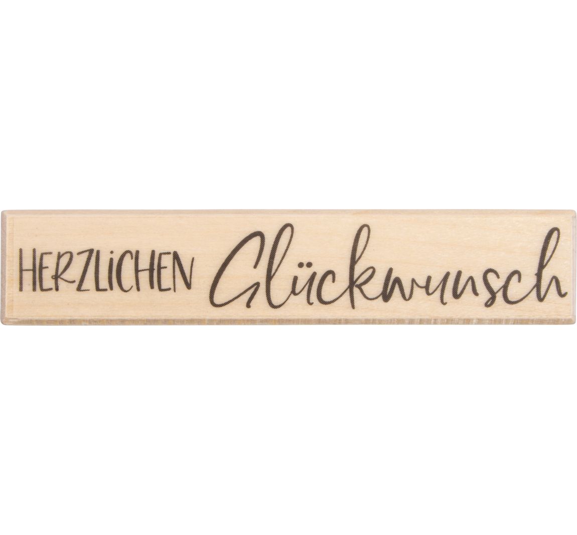 BUTTERER stempel "Herzlichen Glückwunsch"