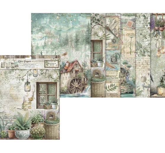 Motif straw silk assortment "Herbarium Silvae", set of 6