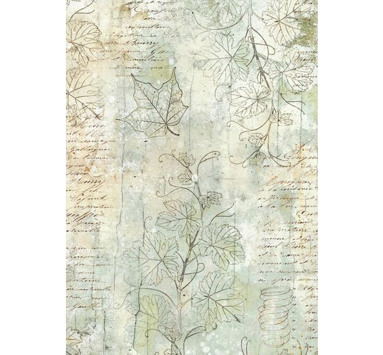 Motif straw silk backgrounds "Herbarium Silvae", set of 8