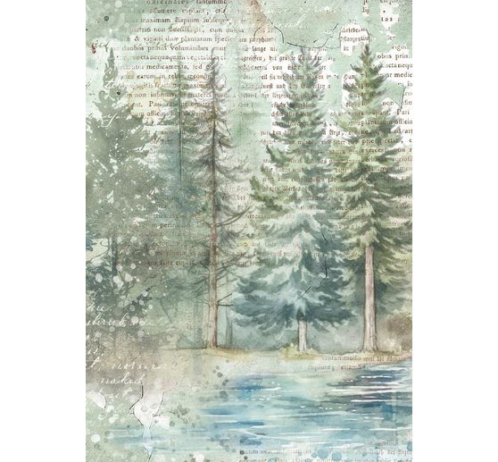 Motief strozijde assortiment "Herbarium Silvae", set van 8