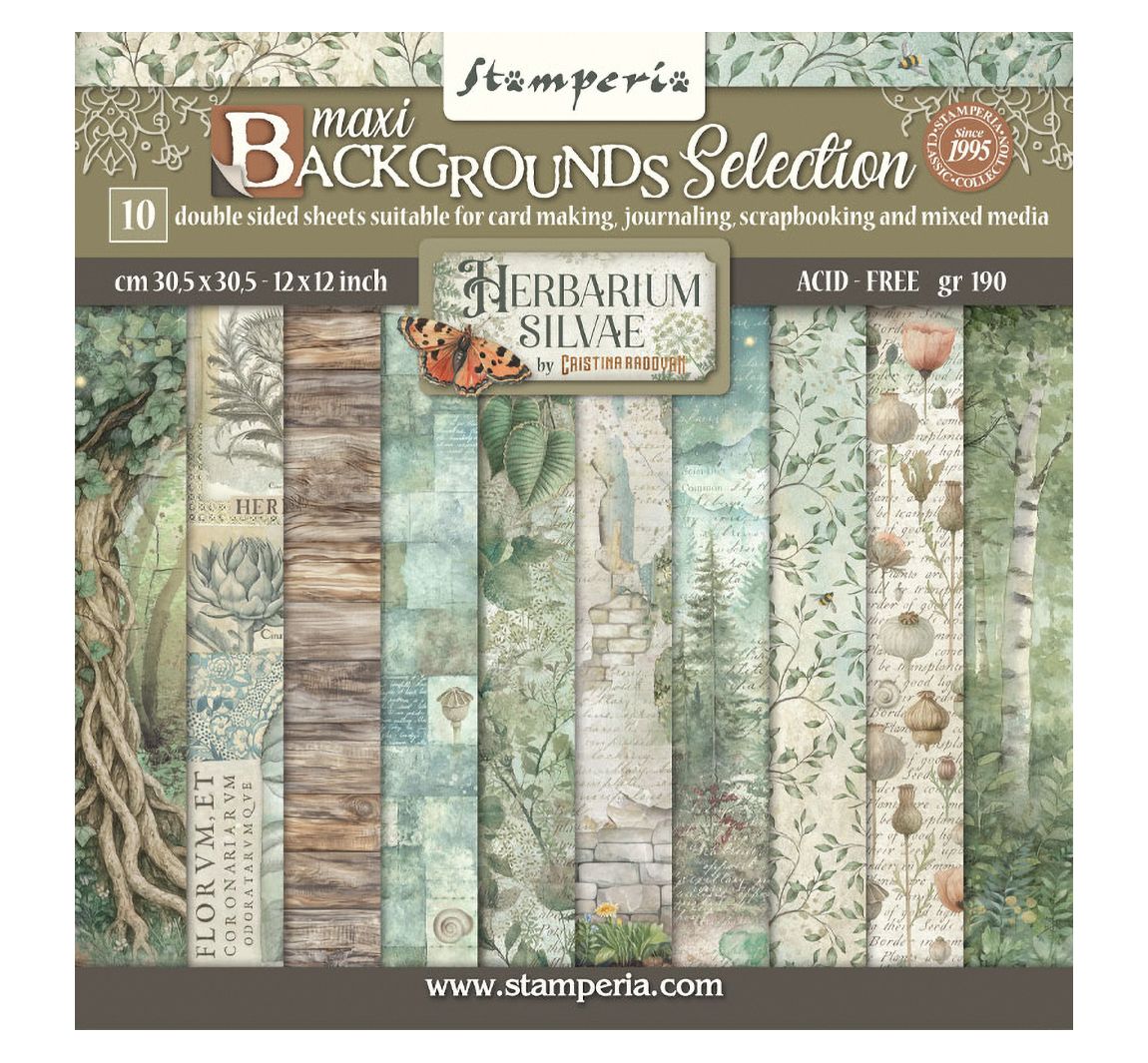 Scrapbook blok "Herbarium Silvae Backgrounds"
