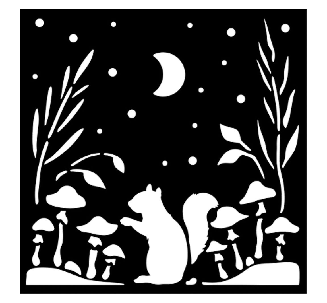 Sjabloon "Herbarium Silvae - Squirrel"