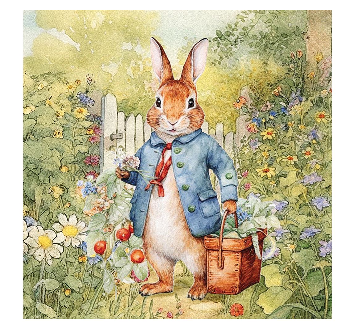 Servet "Garden Bunny"