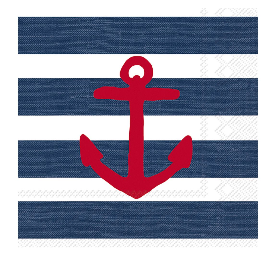 Servet "Anchor blue"