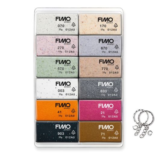 FIMO soft Materiaalpakket "Boho Effect", 12 kleuren
