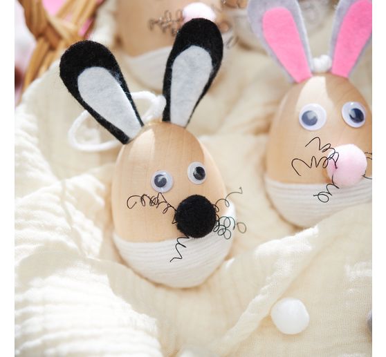 VBS Craft kit decoration pendants "Egg bunnies"