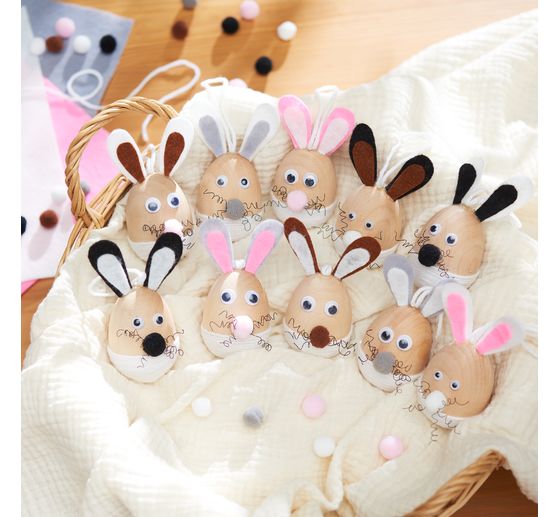 VBS Craft kit decoration pendants "Egg bunnies"