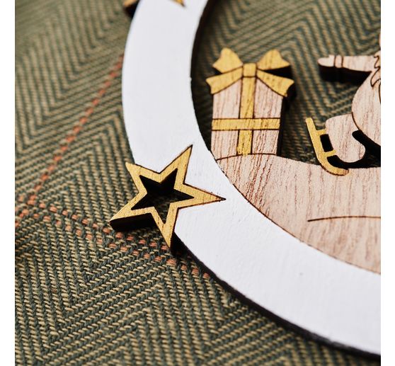 VBS Houten decoratieve hanger "Kabouter", set van 2