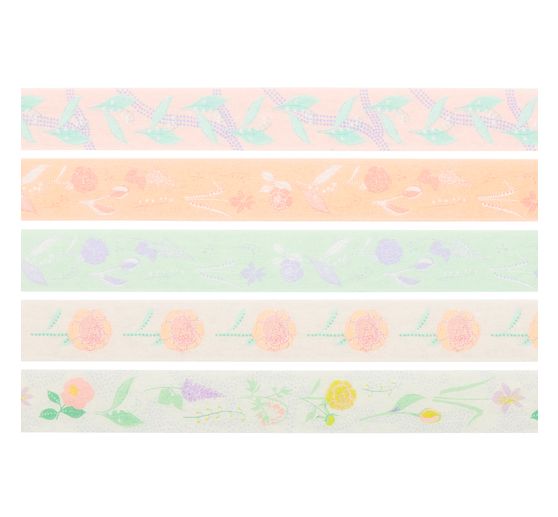 Tape set "Pastel bloemen