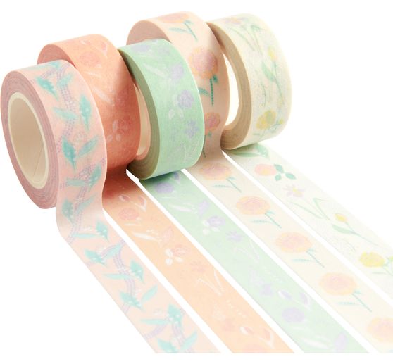 Tape set "Pastel bloemen