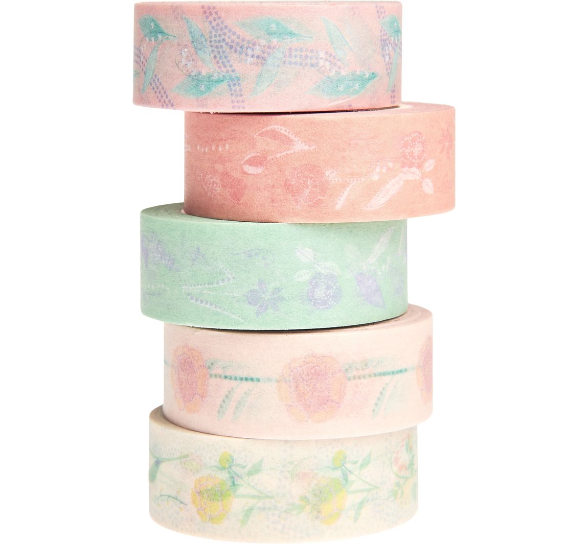 Tape set "Pastel bloemen