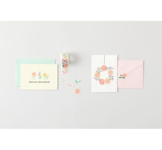 Washi sticker "Pastel flowers"