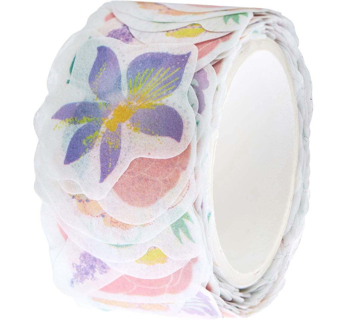 Washi sticker "Pastel bloemen"
