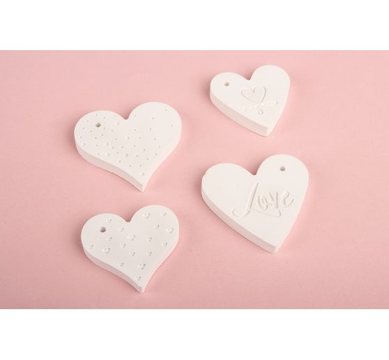 Siliconen gietvormset decoratieve hanger "Love", 4 motieven