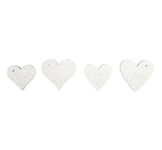 Siliconen gietvormset decoratieve hanger "Love", 4 motieven