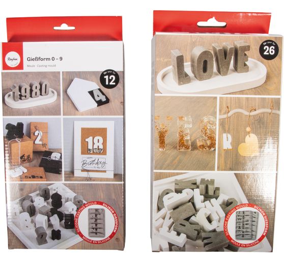Siliconen gietvorm "ABC & 0-9"