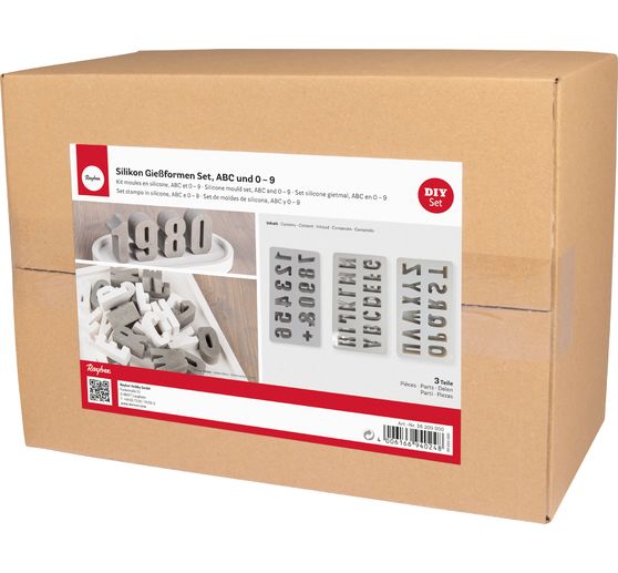 Siliconen gietvorm "ABC & 0-9"